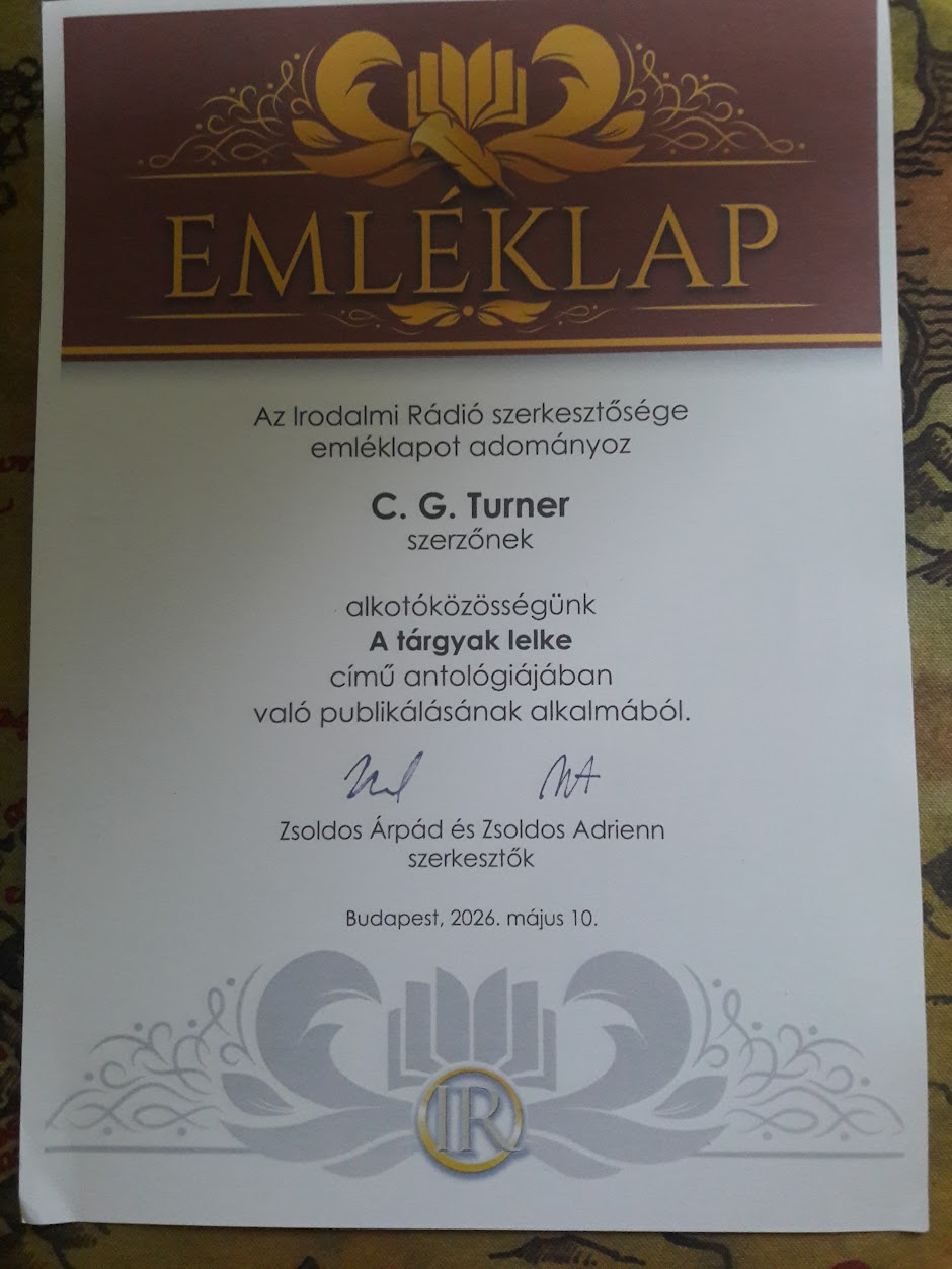Emléklap — A tárgyak lelke antológia