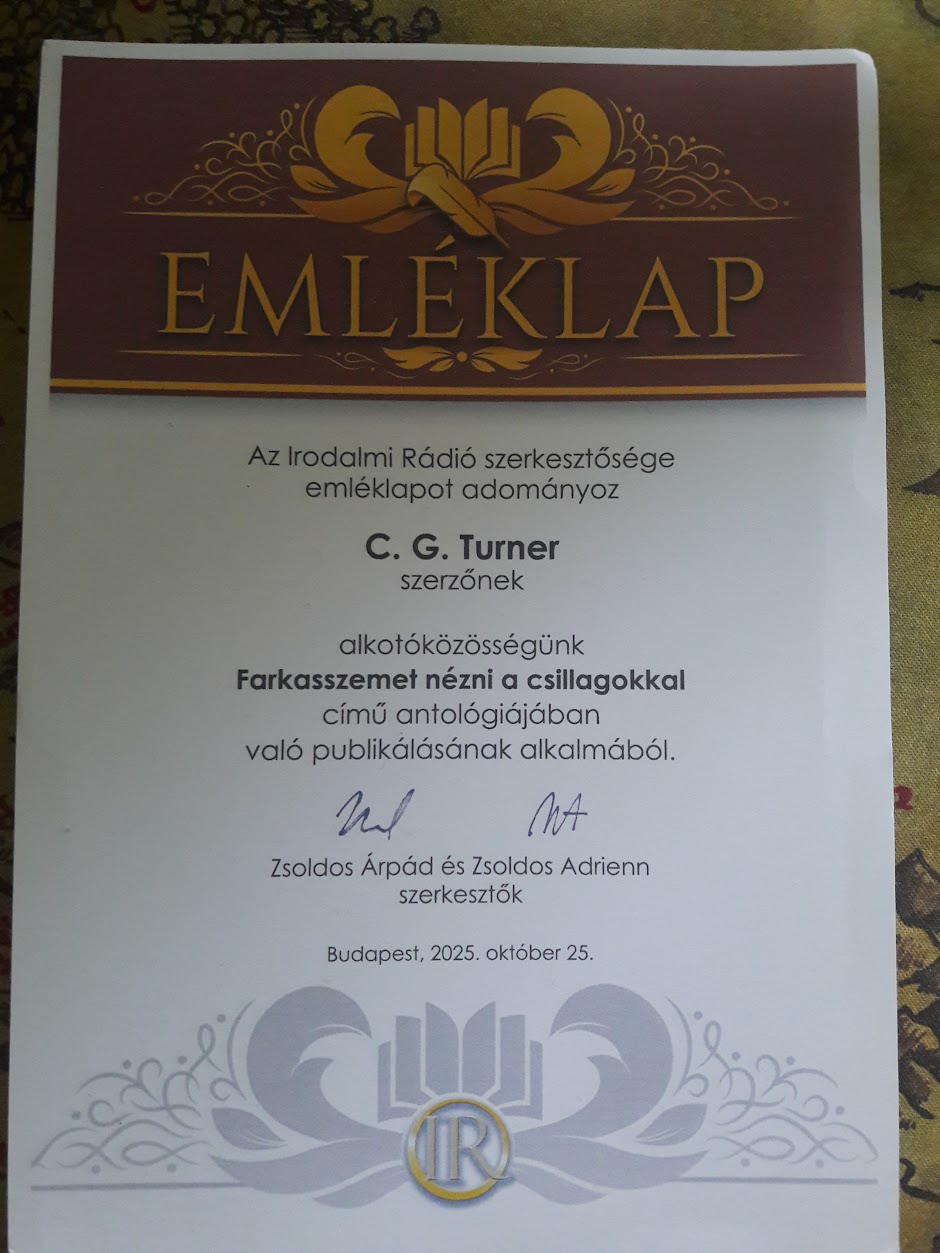 Emléklap — Farkasszemet nézni a csillagokkal antológia