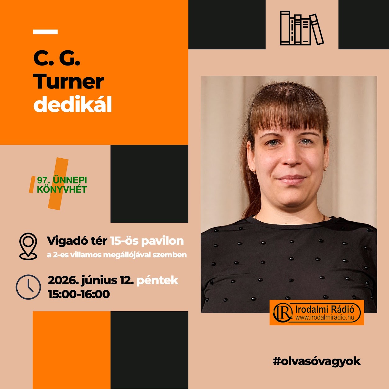 C. G. Turner dedikál — 97. Ünnepi Könyvhét